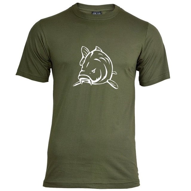 Angry Carp T-Shirt Grøn - Hvid
