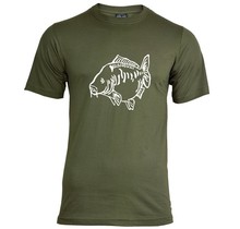 Camiseta Fat Mirror Verde - Blanco