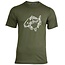 House of Carp Camiseta Fat Mirror Verde - Blanco