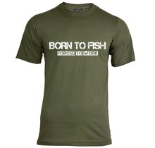 Camiseta Born To Fish - Blanco