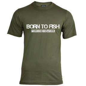 Born To Fish T-shirt - Hvid