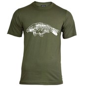 T-shirt completamente in scala - bianca