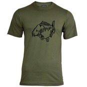 Camiseta Fat Mirror Verde - Negro
