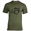 House of Carp Fat Mirror T-Shirt Groen - Zwart