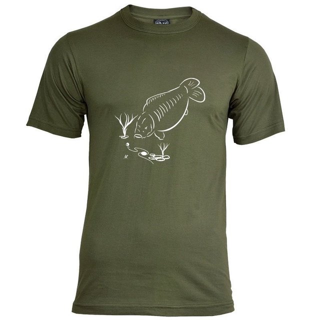 T-shirt Feeding Carp - Blanc