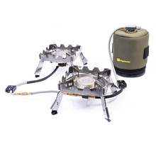 Ridgemonkey Quad Connect Pro komplet sæt bærbart dobbelt komfursystem