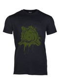 T-Shirt Schwarz Splash Army Green