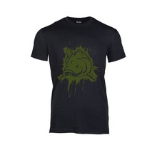 T-Shirt Black Splash Army Green