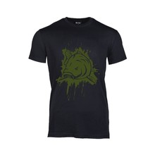 T-Shirt Zwart Splash Army Green