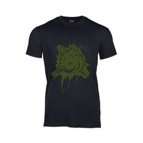 T-Shirt Zwart Splash Army Green