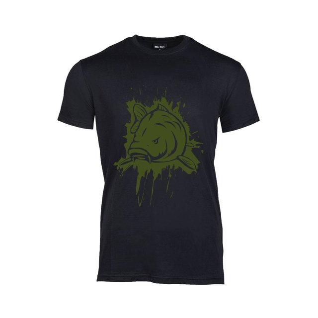 T-Shirt Zwart Splash Army Green