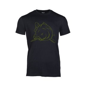 T-shirt Sort Angry Carp Army Green