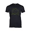 House of Carp T-Shirt Nera Angry Carp Verde Militare