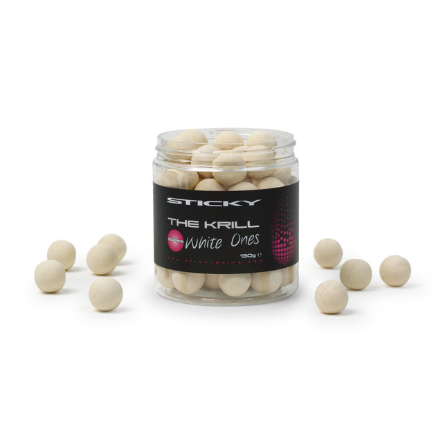 Sticky Baits The Krill White Ones Wafters 16mm