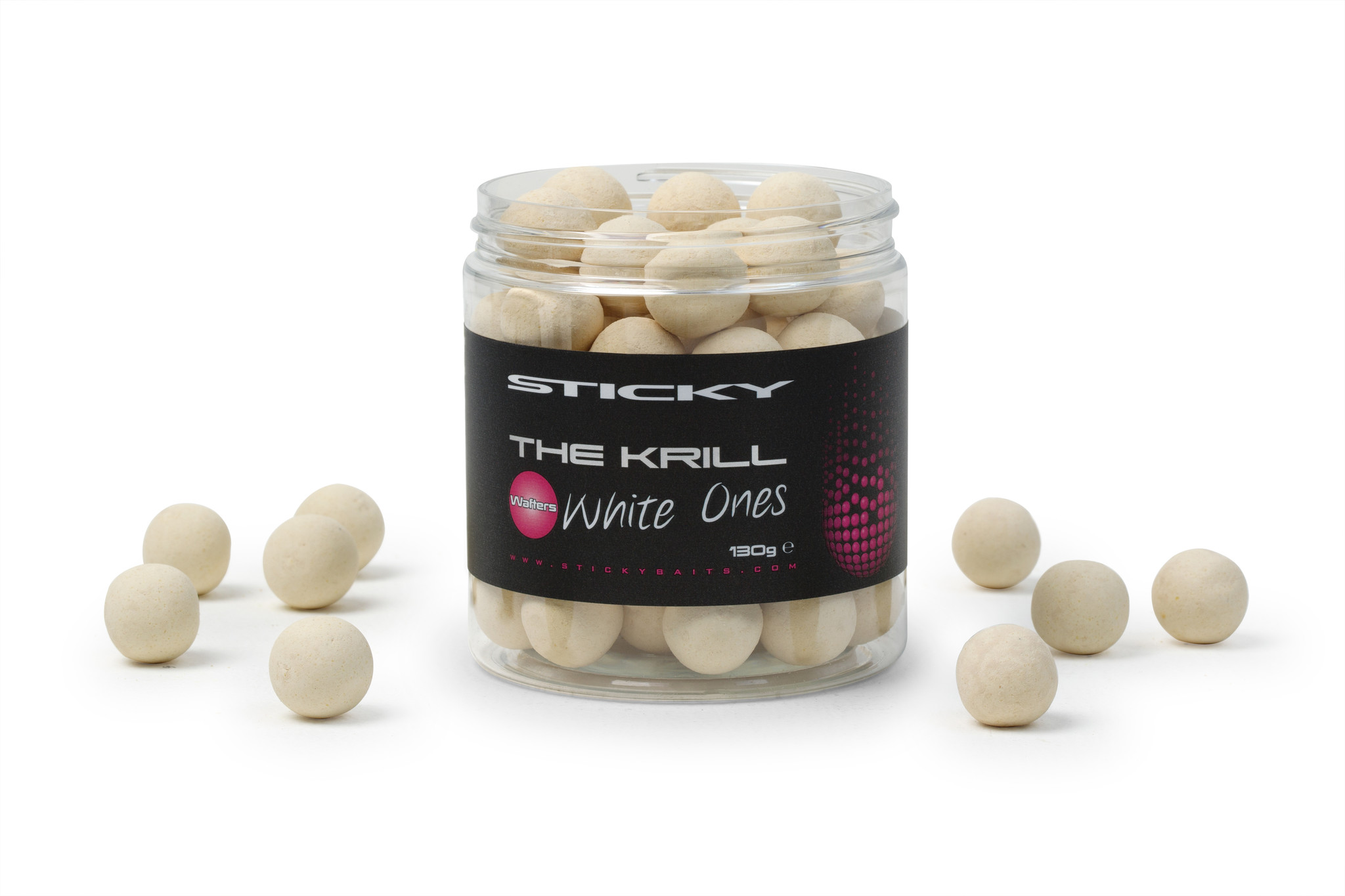 Wafters Sticky The Krill Blanco 16 mm - Tienda Carpfishing