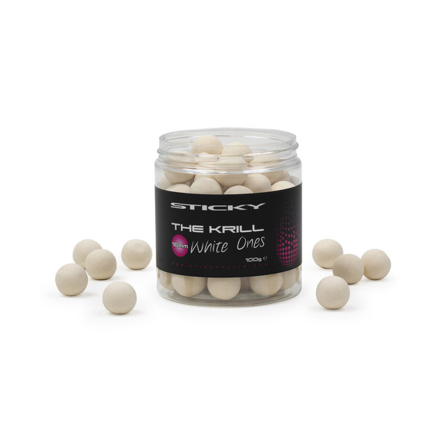 Sticky Baits I pop up Krill White Ones Fluo