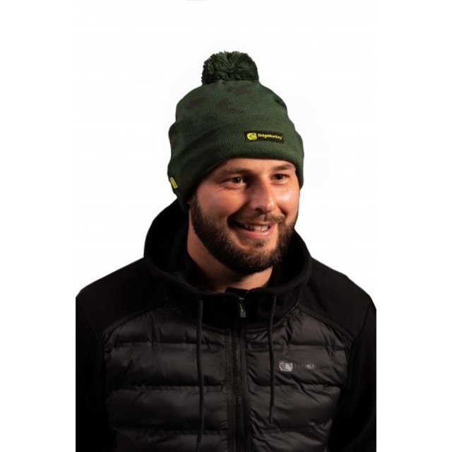 Ridgemonkey Apearel Boble Beanie Hat Grøn