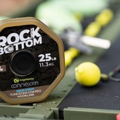 Ridgemonkey Connexion Rock Bottom Tungsten Semi Rigide Coated Hooklink Camo Green 25lb