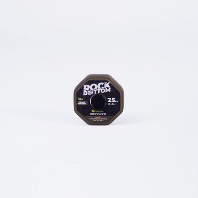 Ridgemonkey Connexion Rock Bottom Tungsten Soft Coated Hooklink Camo Brown 25lb