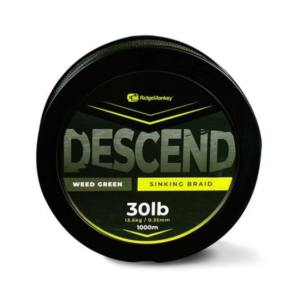 Treccia Affondatrice RidgeMonkey Descend 0,35mm (30 Libbre) - Bobina Da 300 Metri Per Pesca