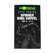 Korda PTFE-belagt spinnerring drejelig størrelse 11