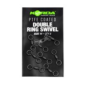 Korda Émerillon à double anneau avec revêtement PTFE Taille 11