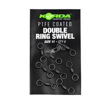 Korda PTFE Coated Double Ring Swivel Size 11