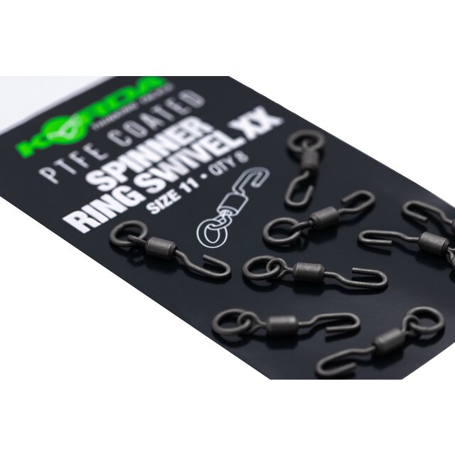 Korda PTFE Spinner Ring Swivels Size 11