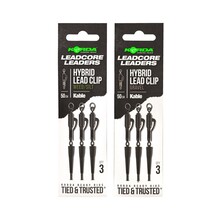 Korda Kable Leadcore Leader Clip de cable híbrido 50 cm