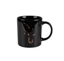 Tasse en céramique motif tête de renard noir et camouflage