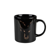 Tasse en céramique motif tête de renard noir et camouflage