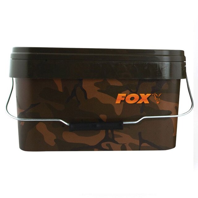 Cubos cuadrados para carpas Fox Camo de 5 litros