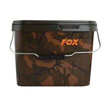 Cubos cuadrados para carpas Fox Camo de 10 litros