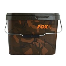 Cubos cuadrados para carpas Fox Camo de 10 litros