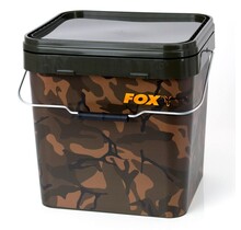 Cubos cuadrados para carpas Fox Camo de 17 litros