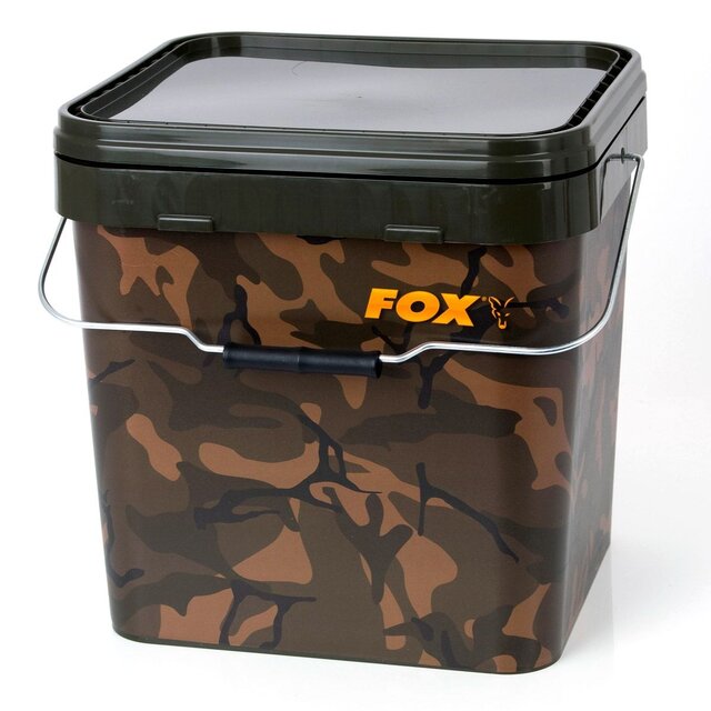 Fox Camo Square Carp Buckets 17 Liter