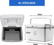 Brisby Cool Box 8L Bianco