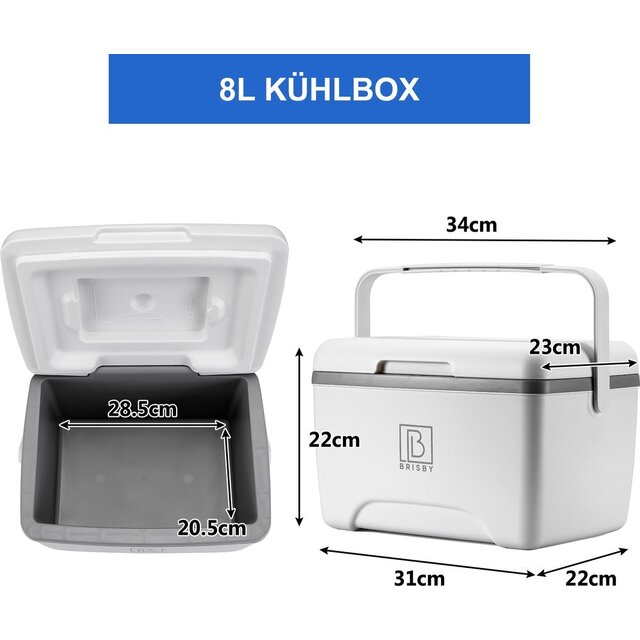 Brisby Cool Box 8L Bianco