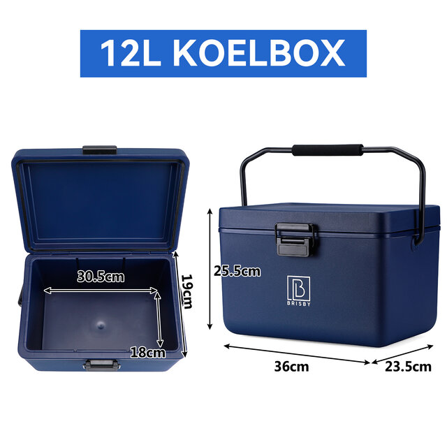 Brisby Cool Box 12L Blue