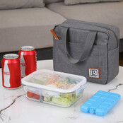 Borsa termica Brisby da 4 litri, grigio scuro