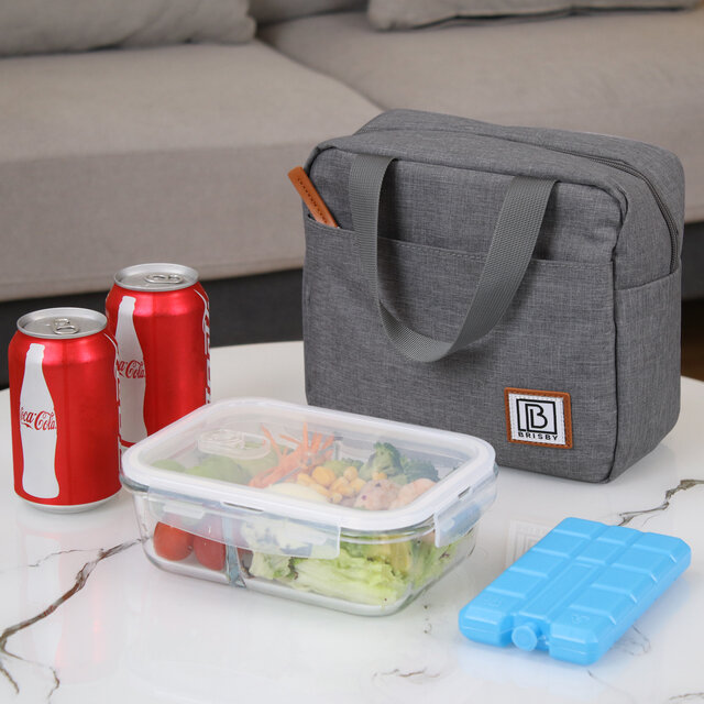 Bolsa térmica Brisby de 4 litros, color gris oscuro
