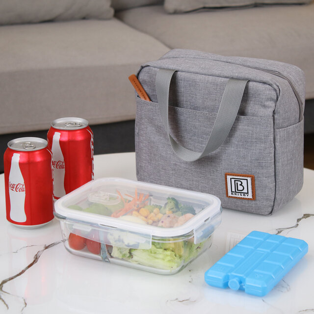 Borsa termica Brisby da 4 litri, grigio chiaro