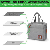 Brisby Cooler Bag 4 Liter Light Grey