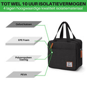 Sac isotherme Brisby 4 litres noir