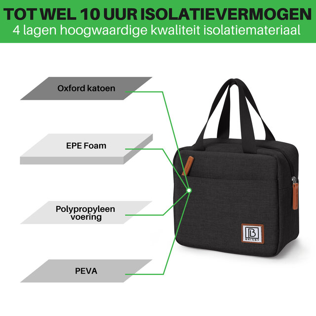 Brisby Kühltasche 4 Liter Schwarz