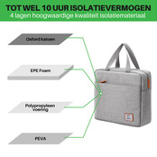 Brisby Kühltasche 7 Liter Hellgrau