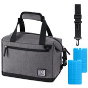 Borsa termica Brisby da 12 litri, grigio scuro