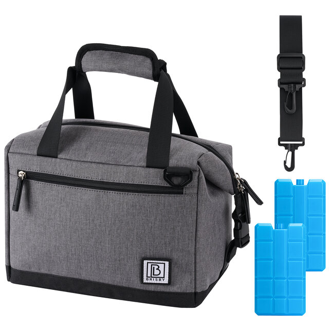 Brisby Koeltas 12 Liter Donkergrijs