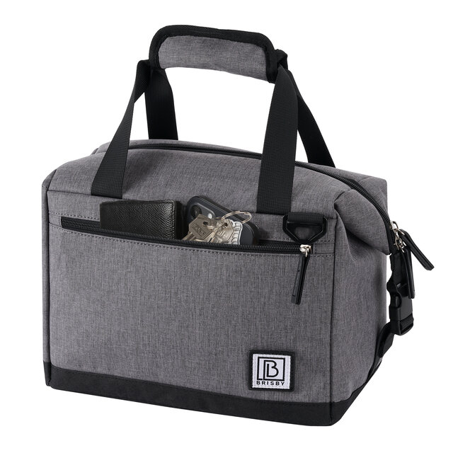 Bolsa térmica Brisby de 12 litros, color gris oscuro