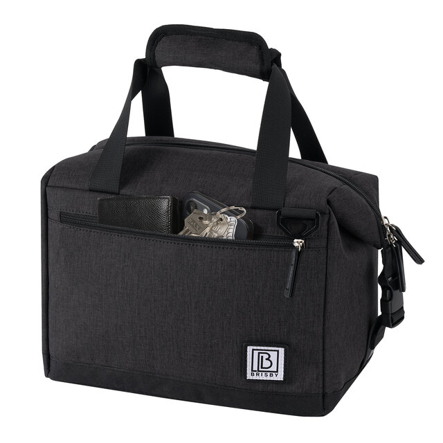 Bolsa térmica Brisby de 12 litros, color negro